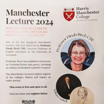 Manchester lecture 2024 A picture advertising a the manchester lecture